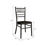 Chiavari Metal Ladder Back Dining Chair #color_black