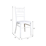 Chiavari Metal Ladder Back Dining Chair #color_white