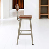 Heron Bar Stool with Solid Wood