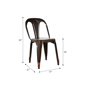 Marais Dining Chair #color_Dark Brown