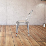 Marais Dining Chair #color_Flash Silver/Ash Brown